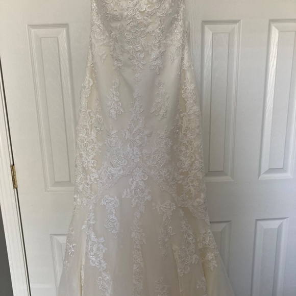 San Patrick Strapless, Lace Wedding Dress - Picture 3 of 12